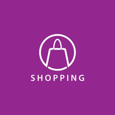 Dükkan logosu şablon vektör ikonu tasarımı