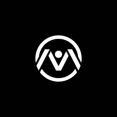 M Harfi Logo İş Şablonu Vektör simgesi