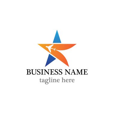 Yıldız logo vektör simgesi tasarımı