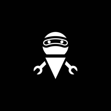 Robot teknolojisi logo şablon tasarımı