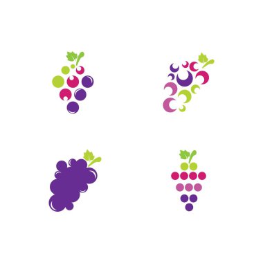 Üzüm logosu şablon tasarımı