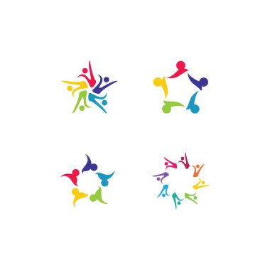 topluluk logosu vektör ikonu tasarımı