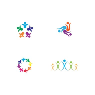 topluluk logosu vektör ikonu tasarımı