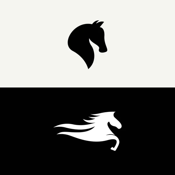 Icona Vettoriale Modello Logo Cavallo Design — Vettoriale Stock