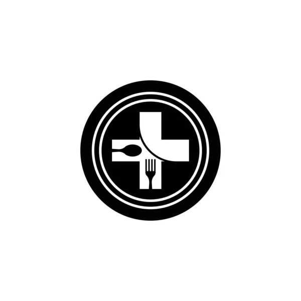 Дизайн Векторного Логотипа Здорового Питания — стоковый вектор