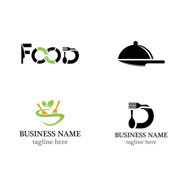 Food Logo Template Vector Icon Design — Stock Vector