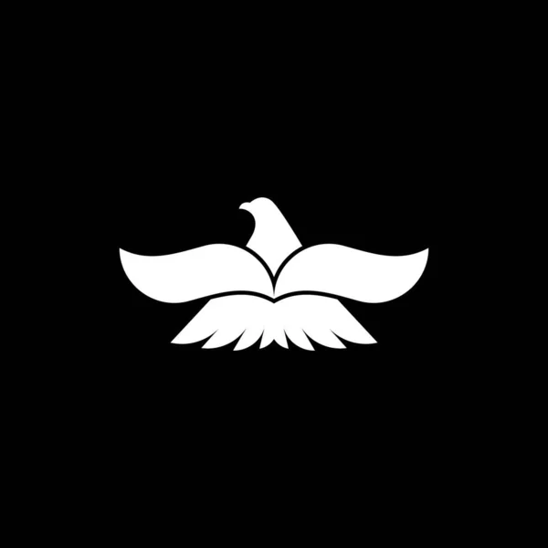 Águila Logotipo Plantilla Vector Icono Diseño — Vector de stock