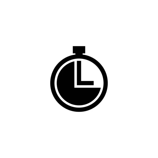 Modèle Horloge Logo Vectoriel Icône Design — Image vectorielle