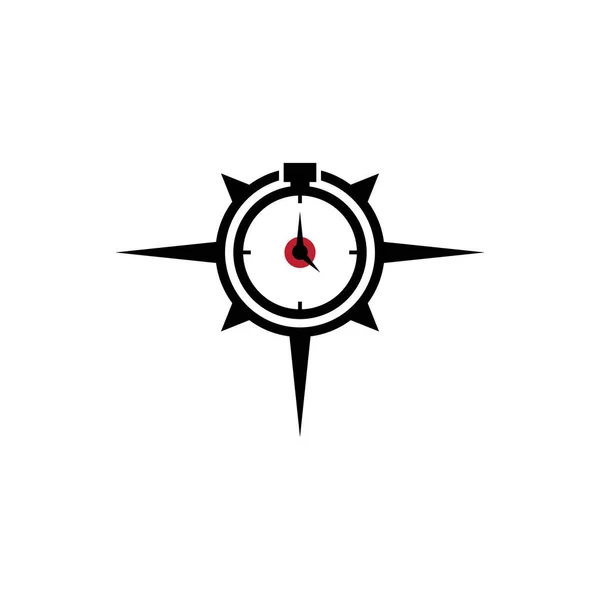 Конструкция Векторной Иконки Логотипа Компаса — стоковый вектор