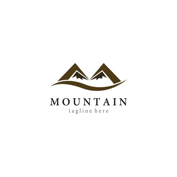 Modèle Logo Montagne Icône Design — Image vectorielle