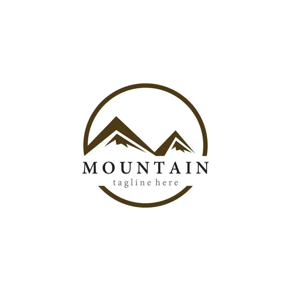 Modèle Logo Montagne Icône Design — Image vectorielle