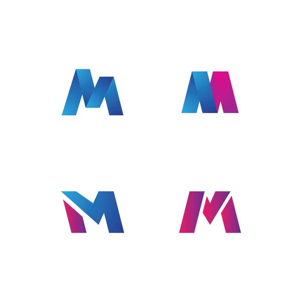 M字母标识业务模板向量图标 — 图库矢量图片