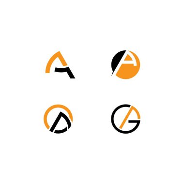 Bir Harf Logosu İş Şablonu Vektör simgesi