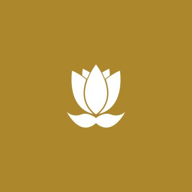 Çiçek logo vektör simgesi tasarımı