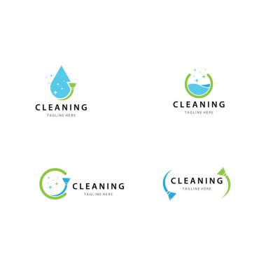 Logo şablon vektör tasarımı temizleniyor