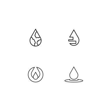 Logo şablon vektör ikonu tasarımını bırak