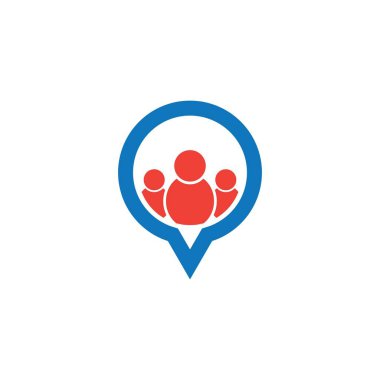 İnsanlar logo şablon vektör tasarımı