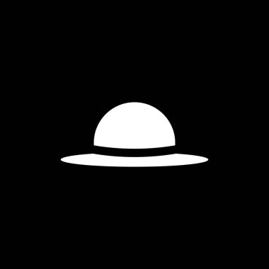 Şapka logosu vektör simgesi tasarımı