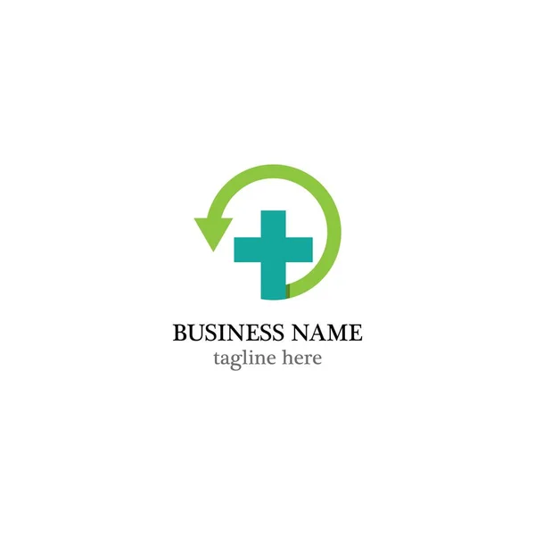Medical Cross Λογότυπο Πρότυπο Διάνυσμα Εικονίδιο Σχεδιασμό — Διανυσματικό Αρχείο