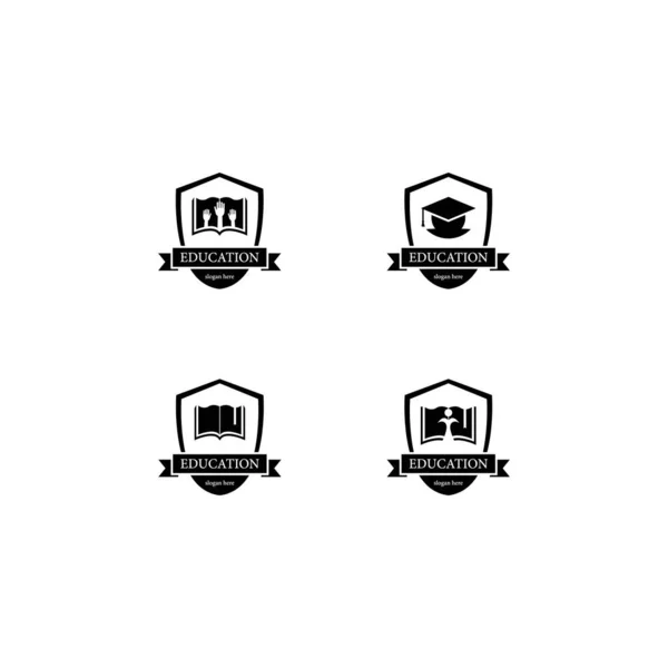 Education Logo Template Vector Icon Design — Stock Vector