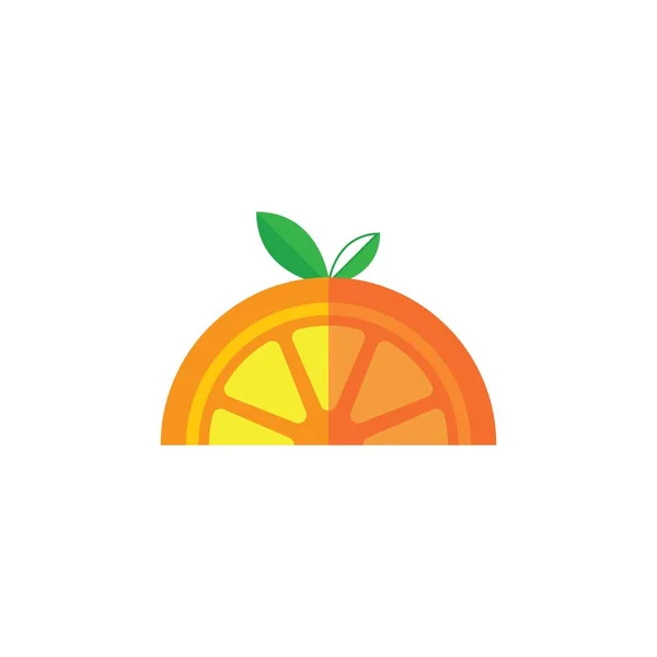 Logo Naranja Vector Icono Diseño — Vector de stock