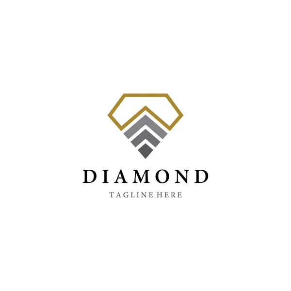 Návrh Vektorové Ikony Loga Diamond — Stockový vektor