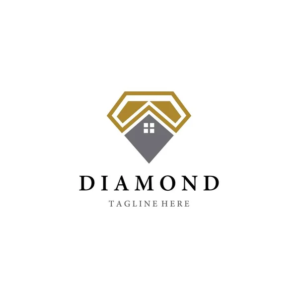 Návrh Vektorové Ikony Loga Diamond — Stockový vektor