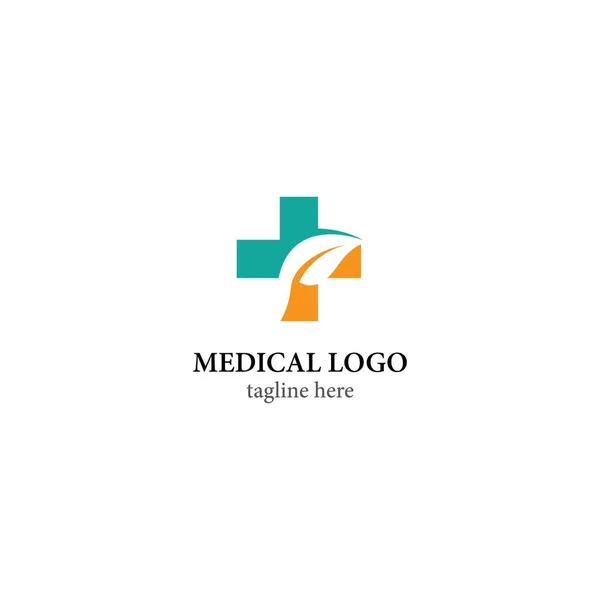 Medyczny Krzyż Logo Szablon Wektor Projekt Ikona — Wektor stockowy