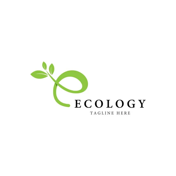 Projekt Logo Wektora Drzew Koncepcja Przyjazna Dla Środowiska — Wektor stockowy