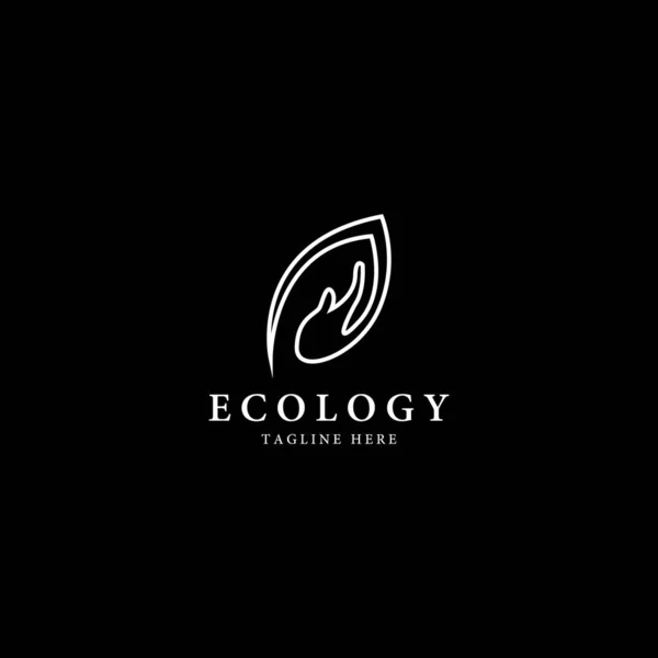 Boom Blad Vector Logo Ontwerp Eco Vriendelijk Concept — Stockvector