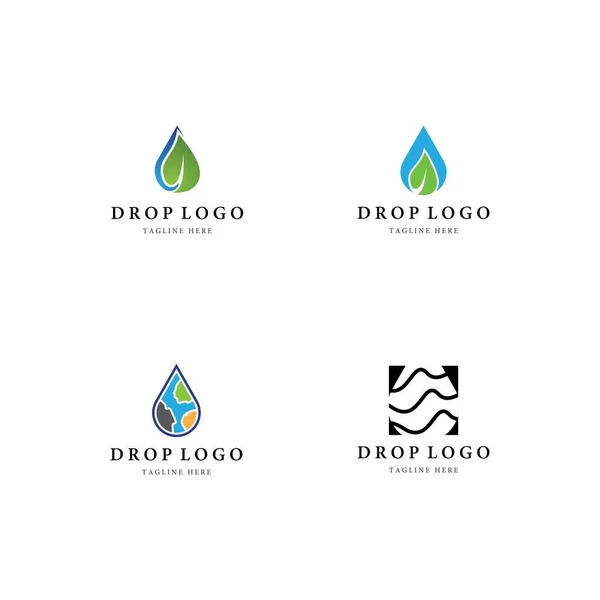 Drop Logo Vorlage Vektor Icon Design — Stockvektor