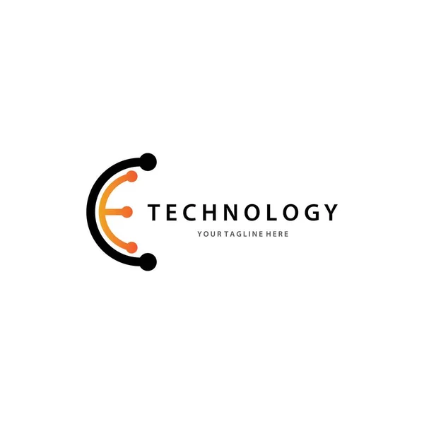Technologie Logo Modèle Vectoriel Icône Design — Image vectorielle
