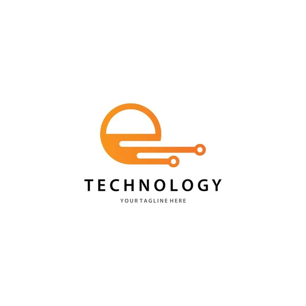 Technology Logo Template Vector Icon Design — Stock Vector