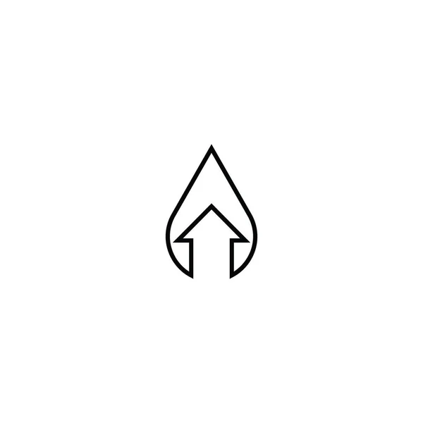 Design Ícone Vetor Modelo Logotipo Gota — Vetor de Stock