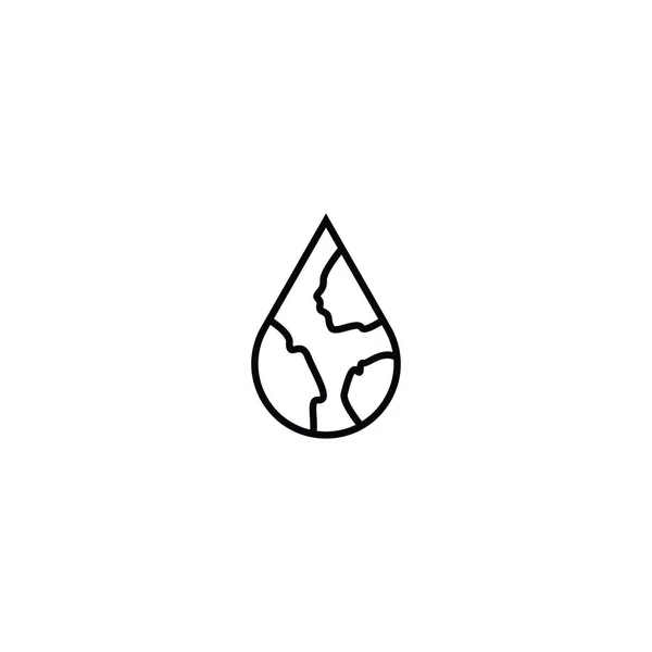 Drop Logo Template Vector Icon Design — Stock Vector
