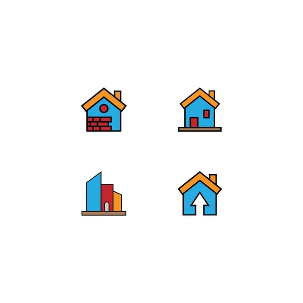 Design Des Immobilien Logos — Stockvektor