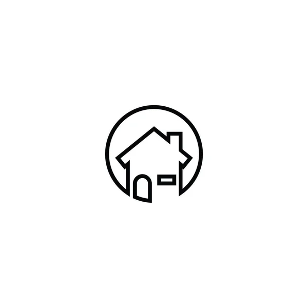 Design Des Immobilien Logos — Stockvektor