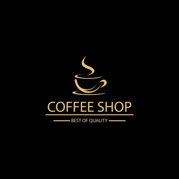 Kaffee Vintage Logo Vorlage Vektor Symbol Design — Stockvektor