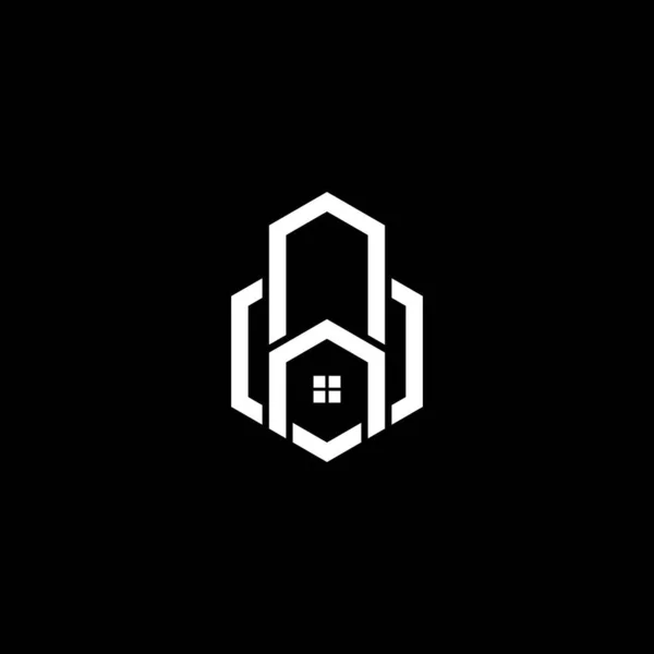 Desain Ikon Logo Real Estate - Stok Vektor