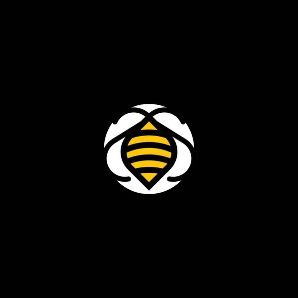 Biene Logo Vorlage Vektor Icon Design — Stockvektor