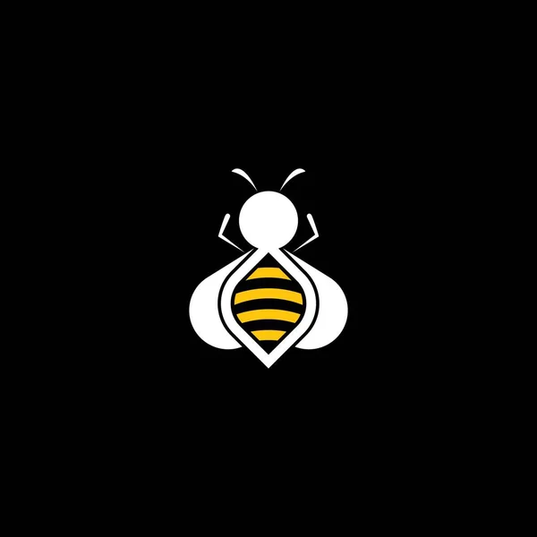 Bee Logo Template Vector Icon Design — Stock Vector