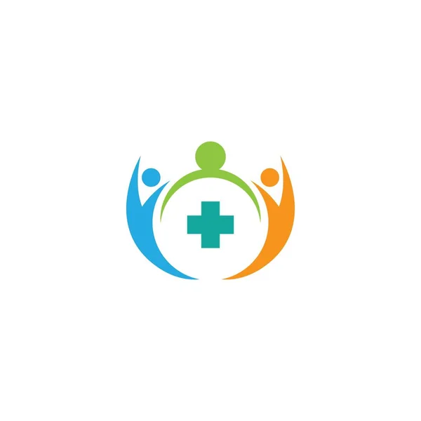 Design Der Medizinischen Logo Vorlage Für Gesundheit — Stockvektor