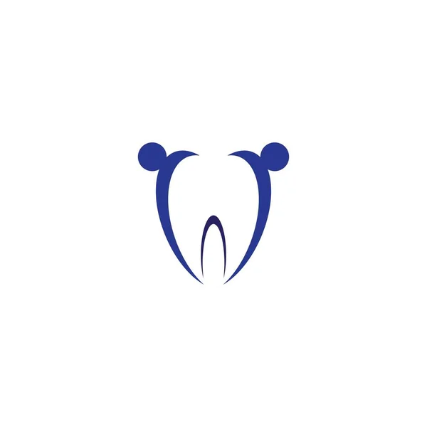 Diseño Icono Vector Plantilla Logotipo Dental — Vector de stock