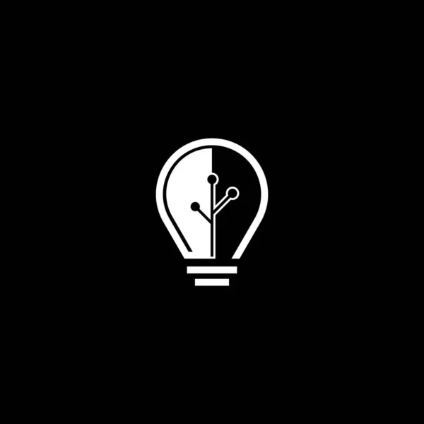 Lampe Logo Vorlage Icon Design — Stockvektor