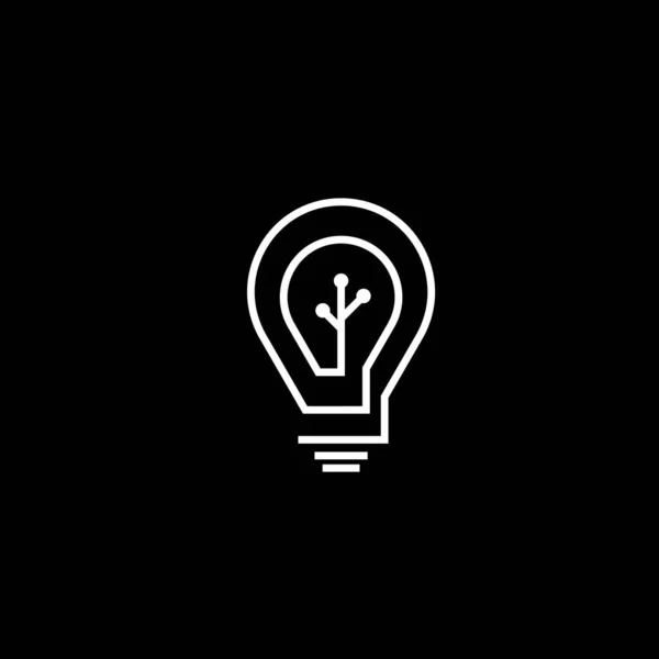 Lampe Logo Vorlage Icon Design — Stockvektor