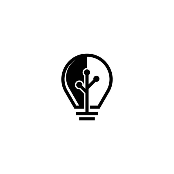 Lampe Logo Vorlage Icon Design — Stockvektor