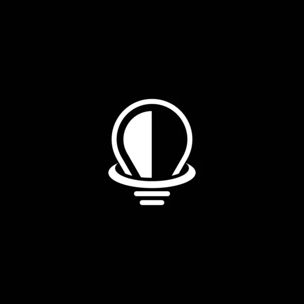 Modèle Logo Lampe Icône Design — Image vectorielle