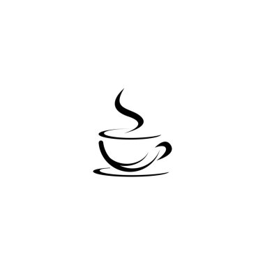 Kahve fincanı Logo Şablon vektör tasarımı