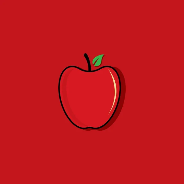 Diseño Ilustración Plantilla Logotipo Apple — Vector de stock