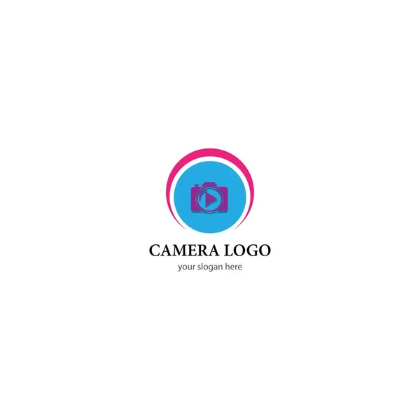 Logo Vettoriale Icona Fotocamera Design — Vettoriale Stock